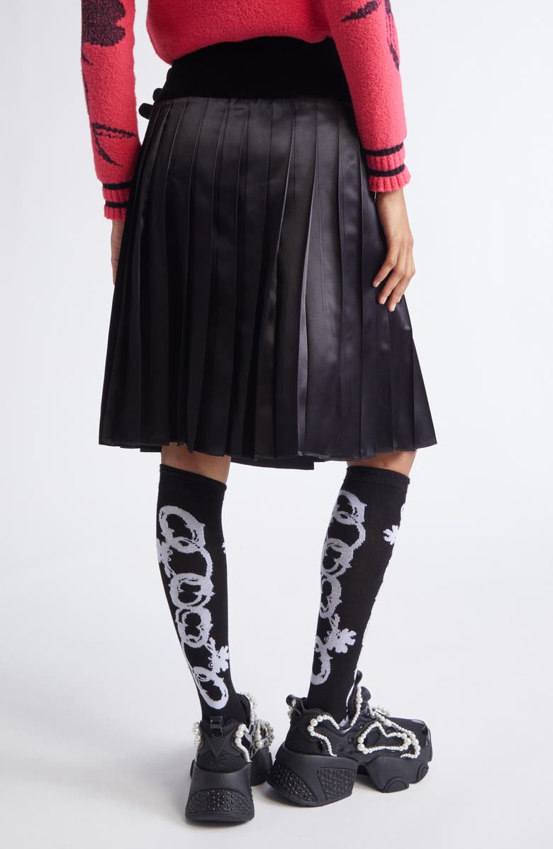 Chopova Lowena Lockhead Belted Cotton Skirt, Alternate, color, Black