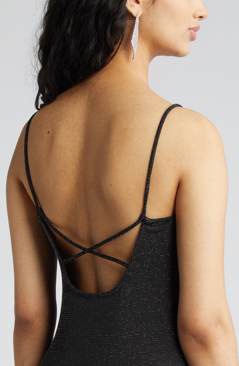 VERO MODA Kanna Shimmer Minidress, Alternate, color, 