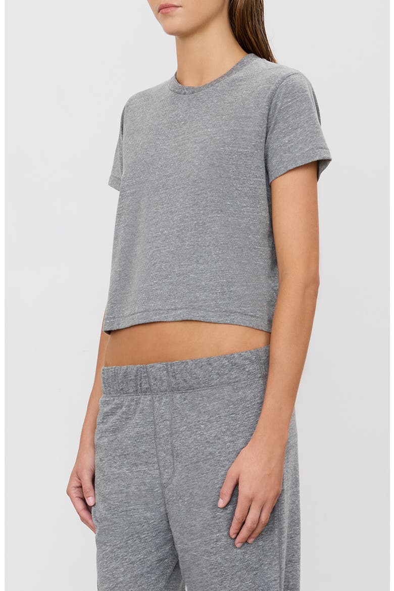 Short Sleeved Boxy T-Shirt, Alternate, color, DARK GREY/ BLACK