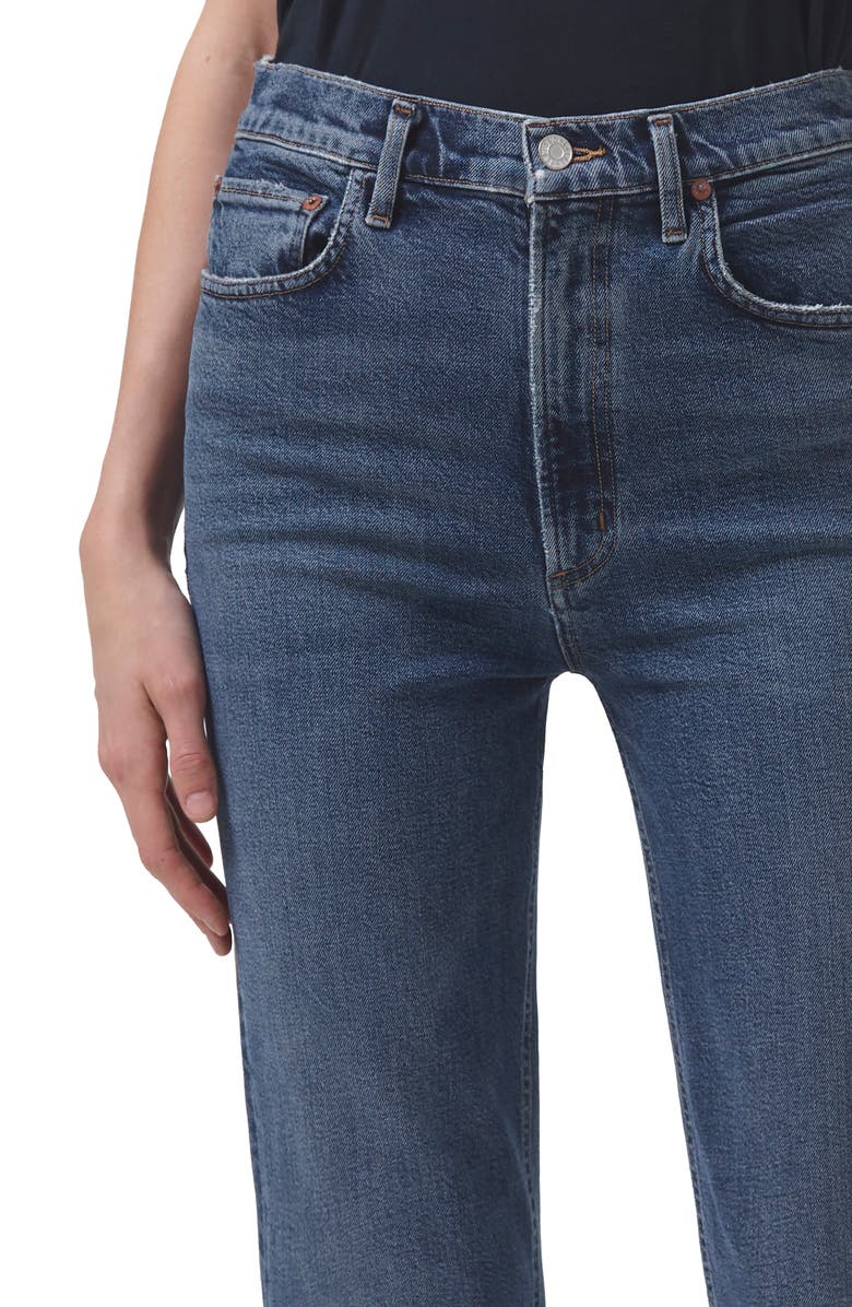 AGOLDE High Waist Stovepipe Jeans, Alternate, color, 