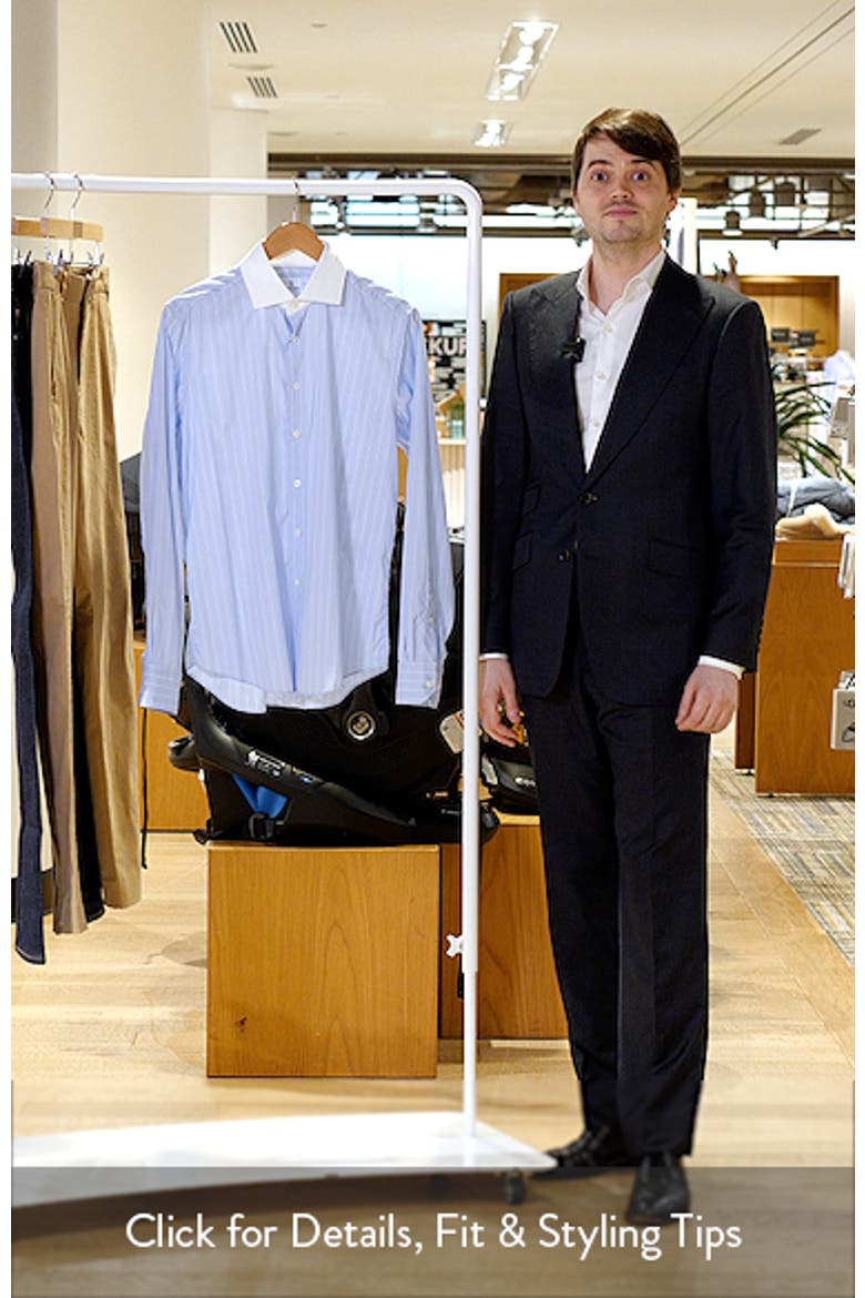 Modern Fit Stripe Natural Stretch Yoga Twill Dress Shirt video