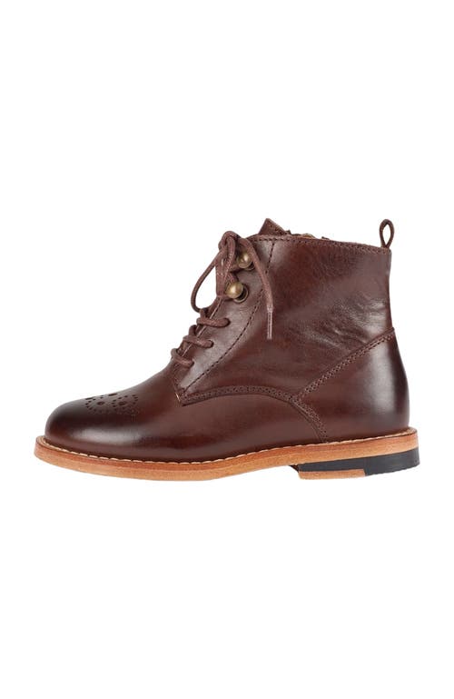 Young Soles Buster Kids Brogue Boot In Brown
