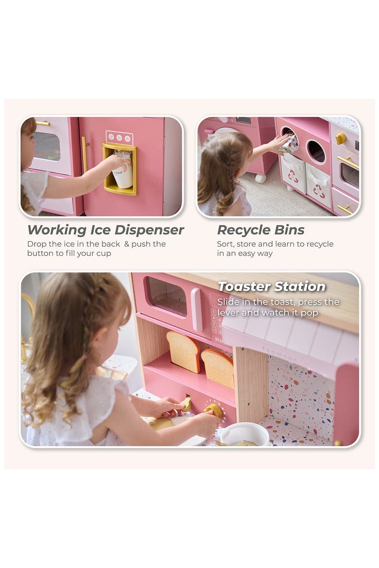 Little Chef Savannah Play Kitchen & Accessories, Alternate, color, PINK