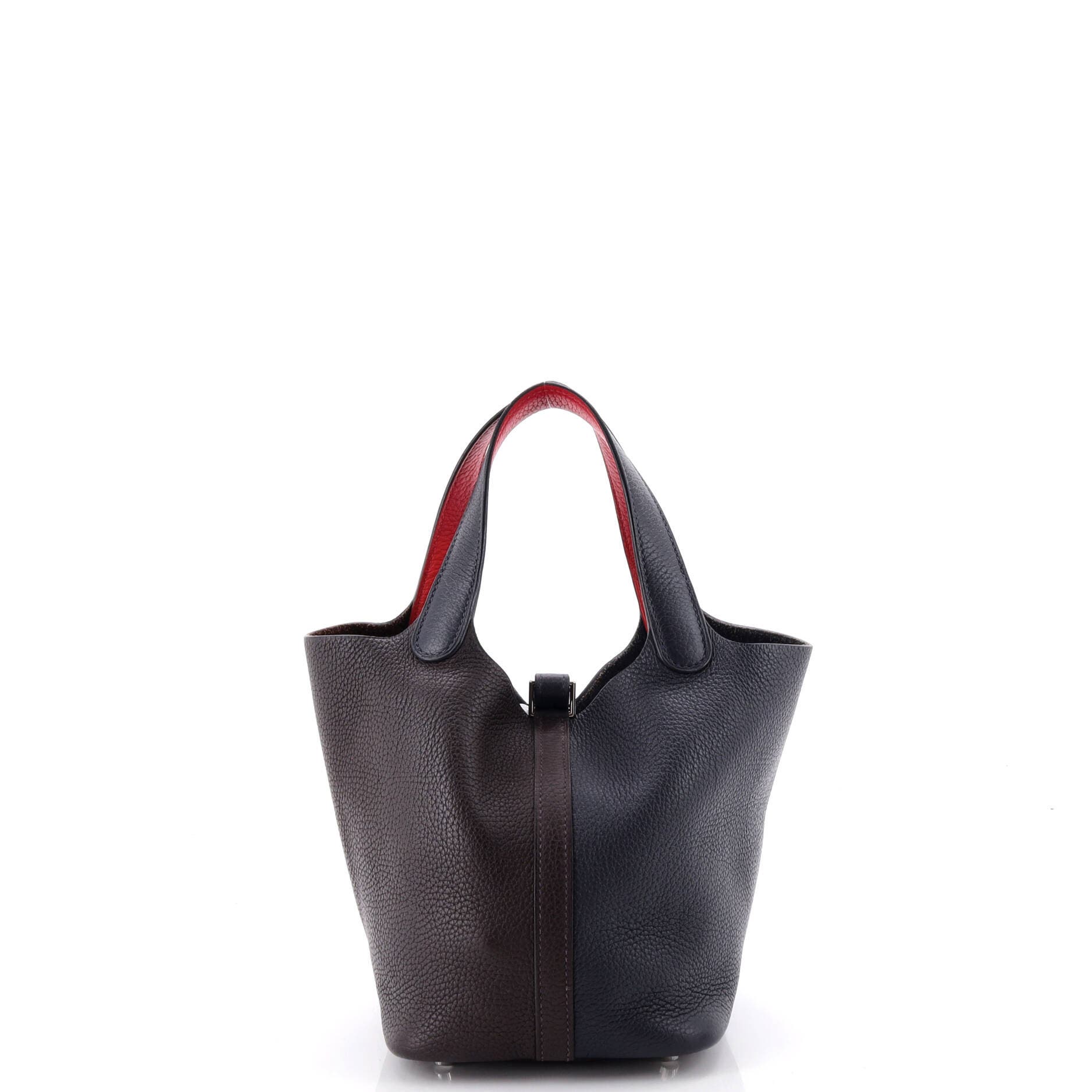 Picotin Lock Bag Tricolor Clemence PM, Alternate, color, Blue