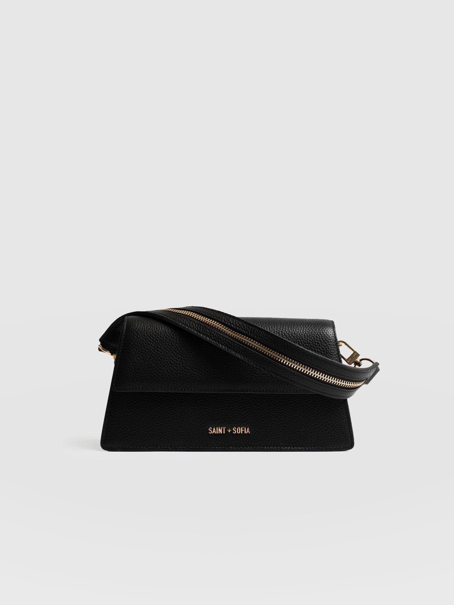 Lennox Half Flap Bag, Alternate, color, Black