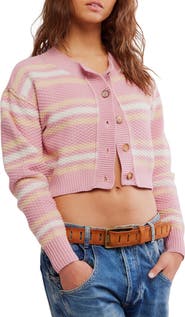 Free People Lila Stripe Cardigan