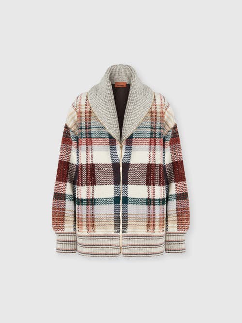 Missoni Quilted Jacket With Check Pattern In Multi