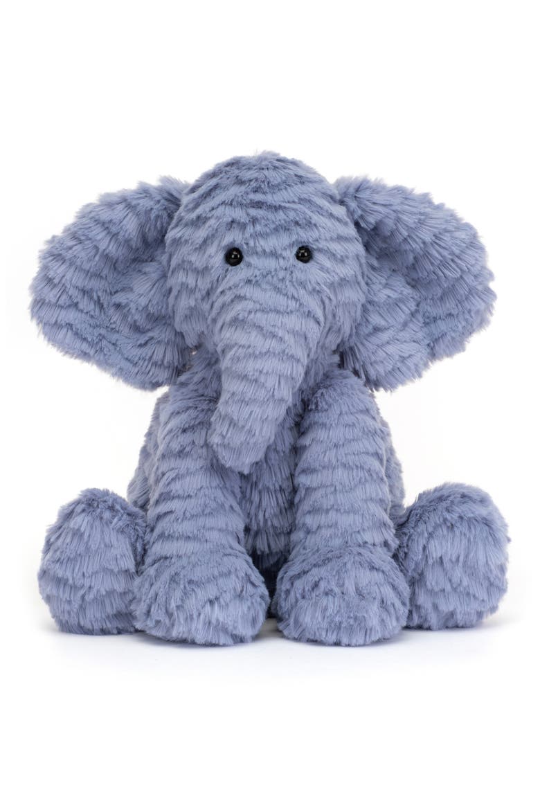 Fuddlewuddle Elephant Stuffed Animal, Alternate, color, BLUE