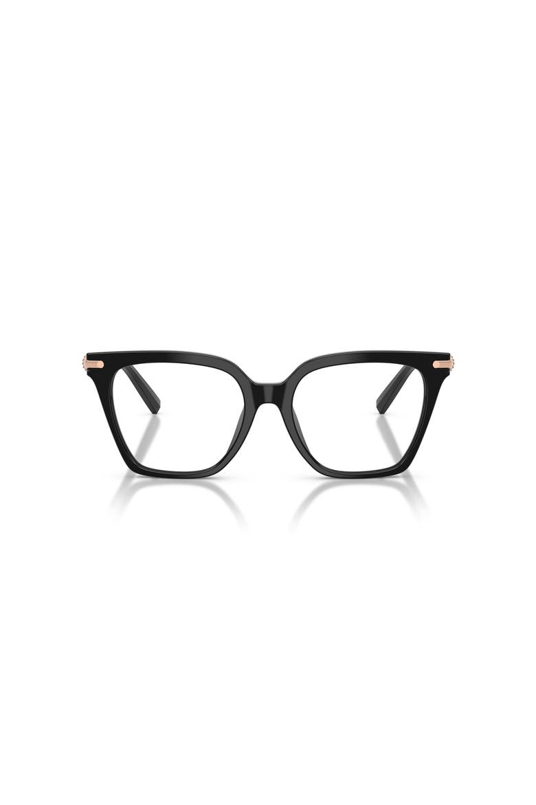 53mm Square optical glasses, Alternate, color, Black