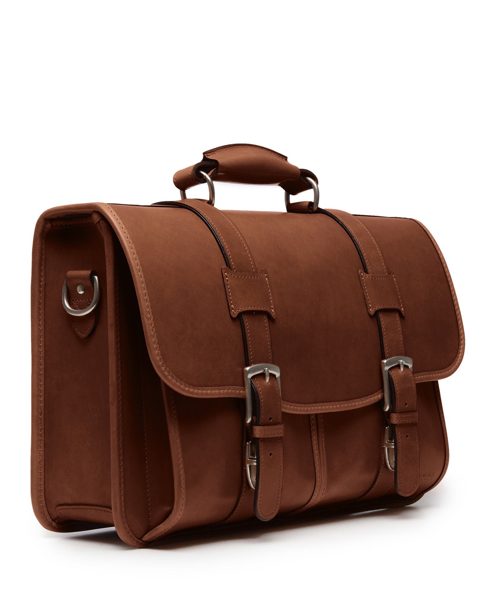 Garfield Leather Briefcase, Alternate, color, Brown