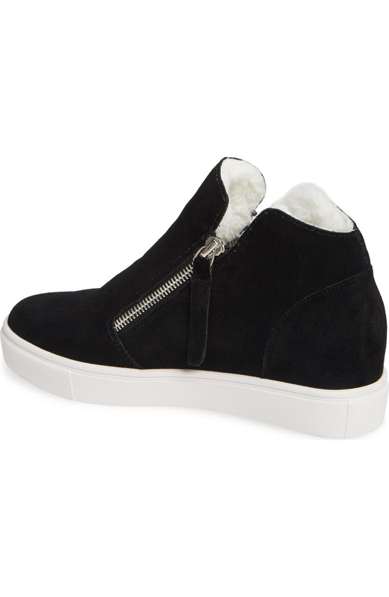 Steve Madden Caliber Faux Fur Lined Sneaker, Alternate, color,