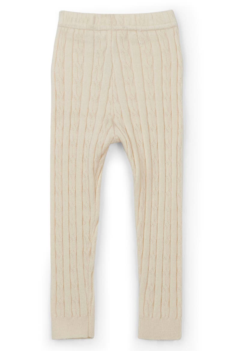 Cable Knit Leggings, Alternate, color, NATURAL