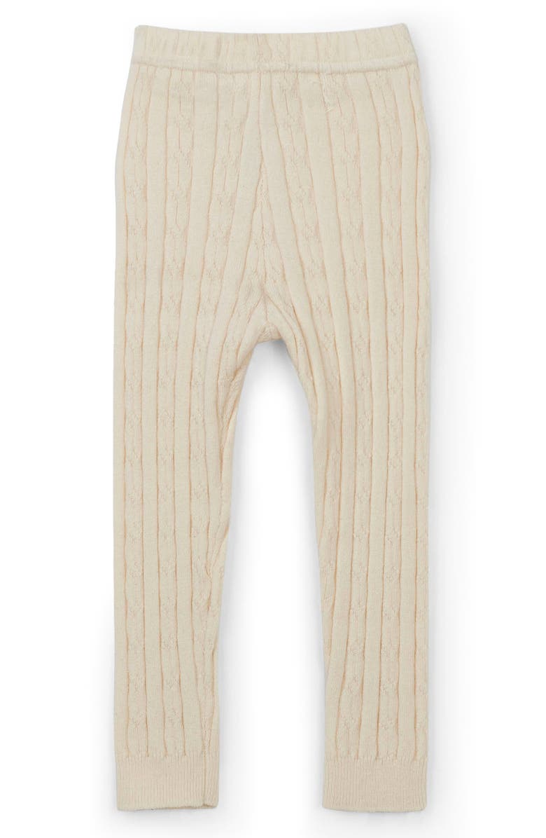 Hatley Cable Knit Leggings, Alternate, color, Natural