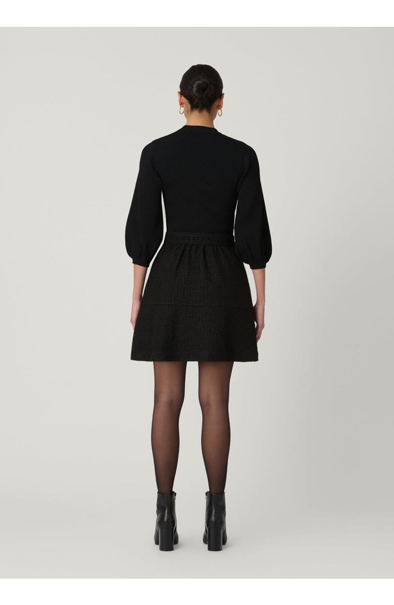 Shoshanna Tanner Tweed Knit Dress, Alternate, color, Jet