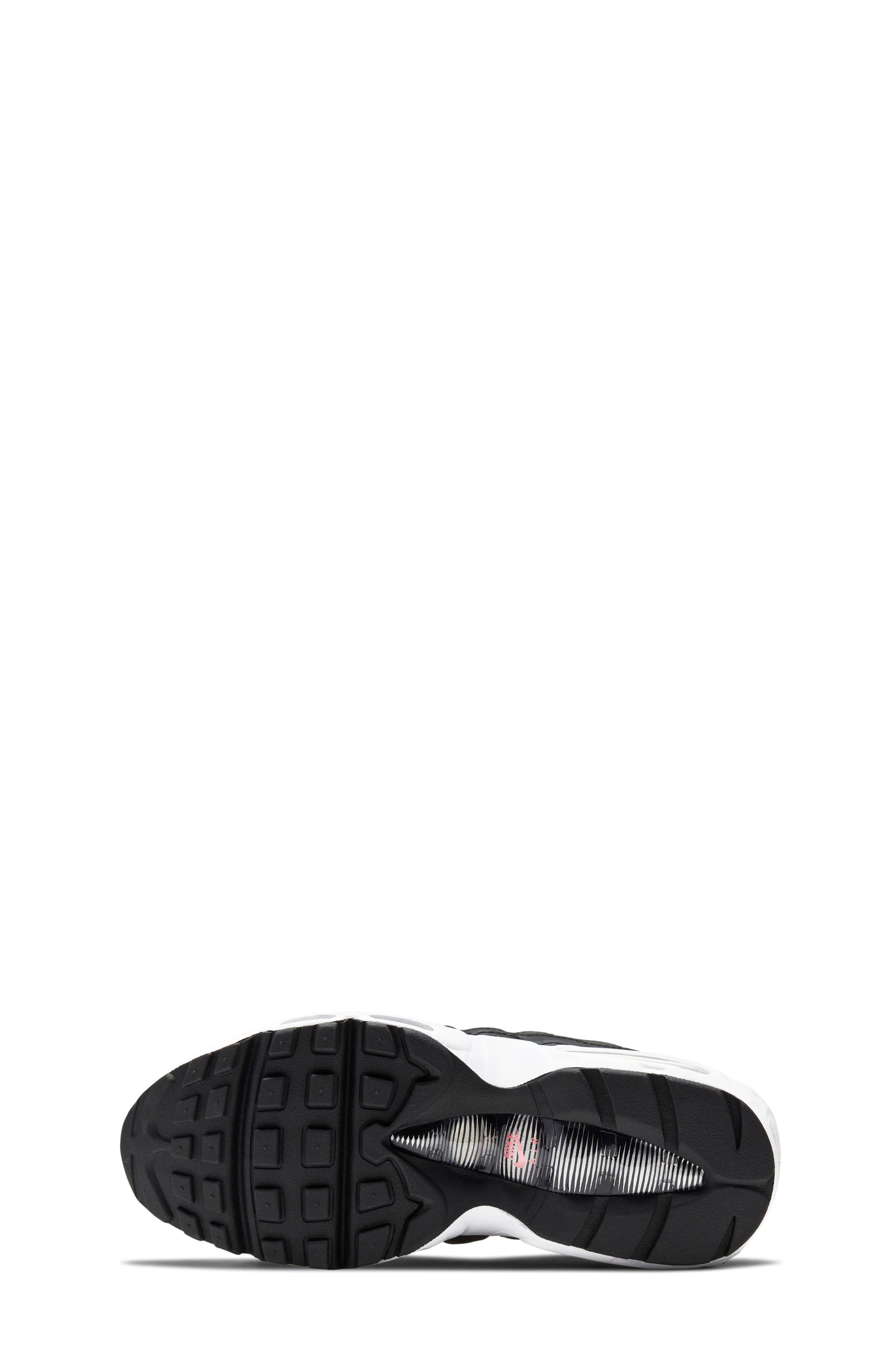 Kids' Air Max 95 Recraft GS Sneaker, Alternate, color, BLACK/ SILVER/ SUNSET PULSE