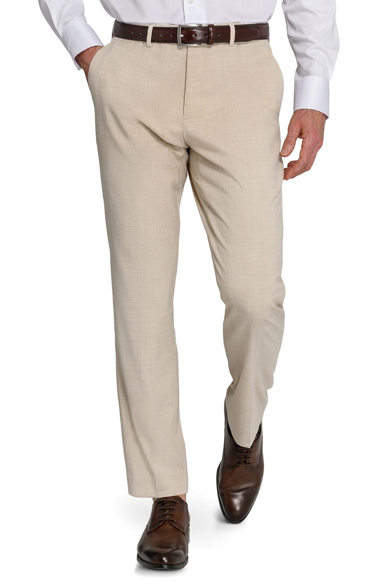 Plaid Suit Pants, Alternate, color, TAN