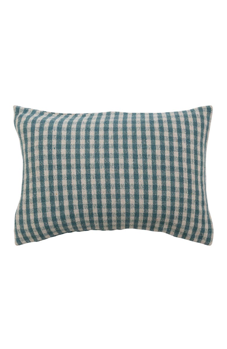 Storied Home Woven Recycled Cotton Blend Lumbar Pillow Cover, Main, color, 