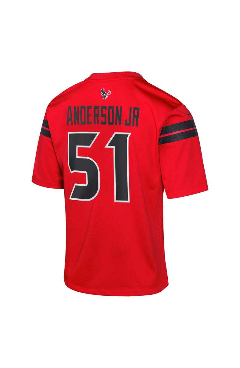 Nike Youth Nike Will Anderson Jr. Red Houston Texans Alternate Game Jersey, Alternate, color, Red