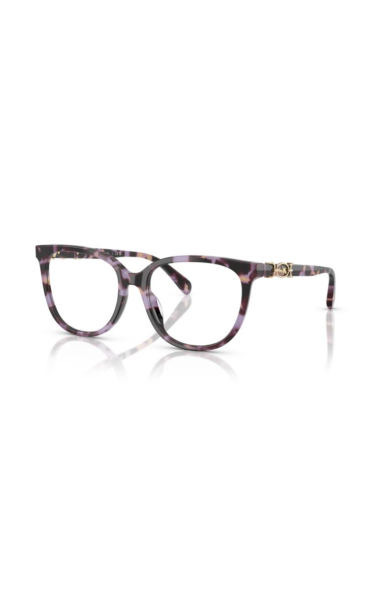 COACH 54mm Square optical glasses, Main, color, Violet