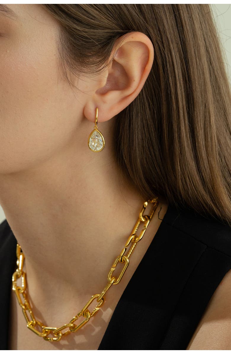 Bearfruit Jewelry Sterling Silver 18k Gold Plated Camille Earrings Holiday Gift Idea, Alternate, color, Gold