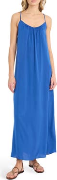 The Good Journey Textured Satin Maxi Dress