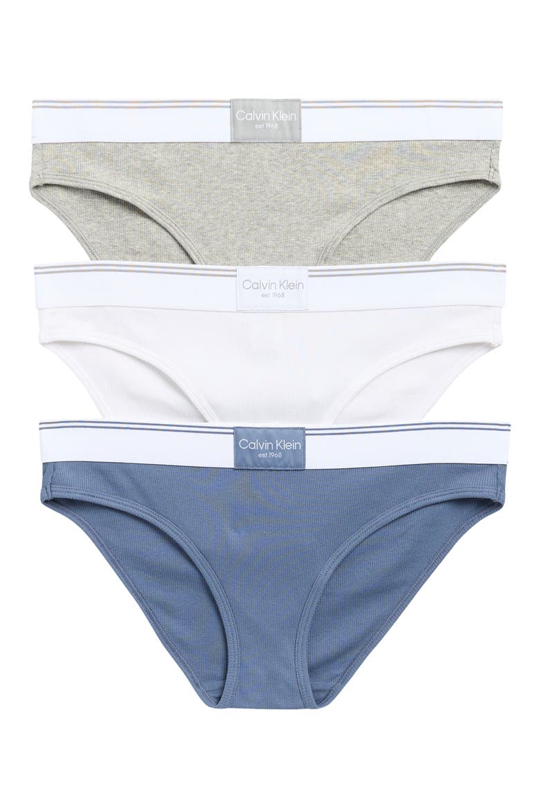 3-Pack Balance Bikinis, Main, color, SCORCHED D/ GREY HTR/ WHITE