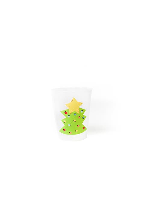 Tree Frosted Cups Set of 10