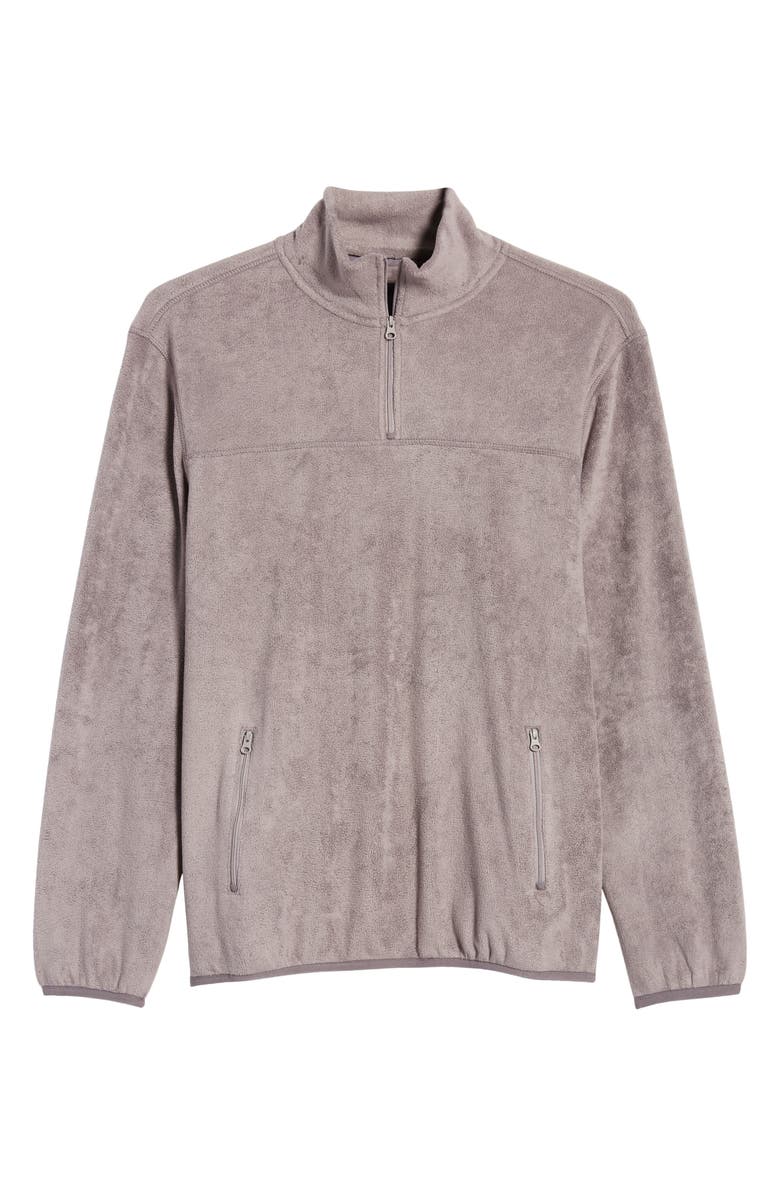 Daniel Buchler Quarter Zip Fleece Pullover, Alternate, color,