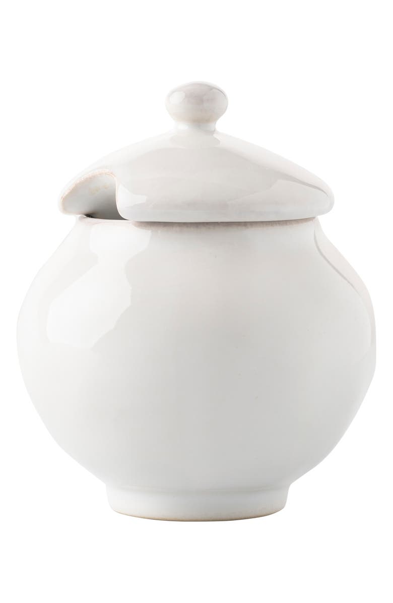 Juliska Puro Whitewash Sugar Bowl & Lid, Main, color, Whitewash