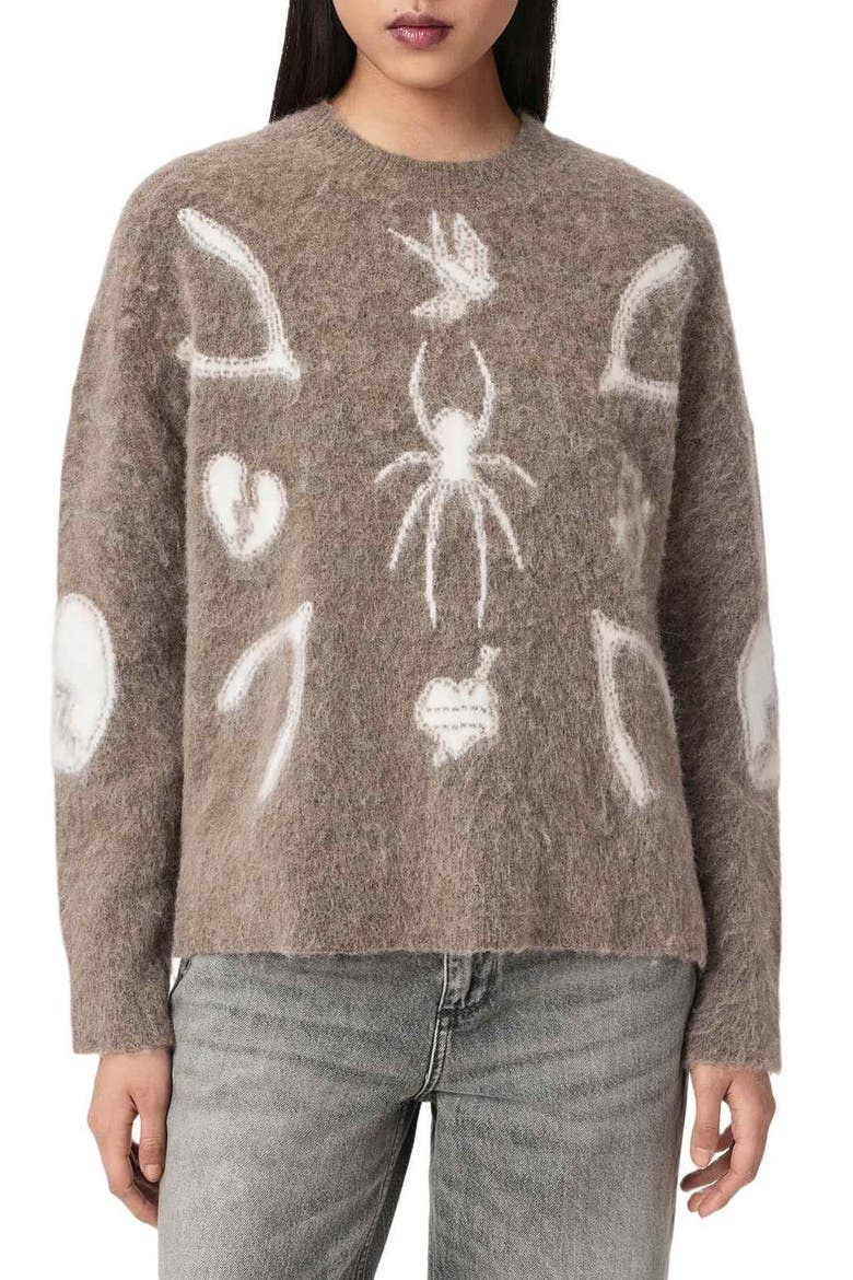 Charm Sweater, Main, color, WALNUT BROWN