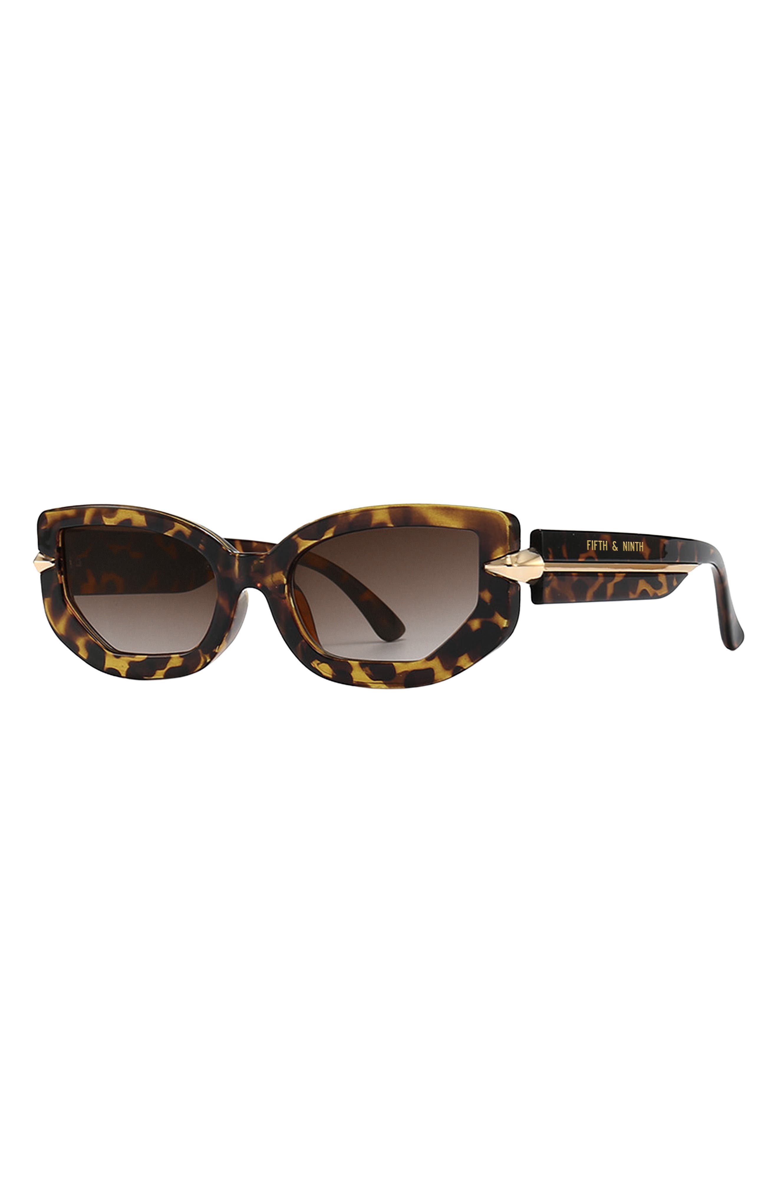 NEW FIFTH & NINTH elle cat eye sunglasses in torte The Elle Classic Tort Female Cat-Eye Sunglasses | Luv Lou main image 4