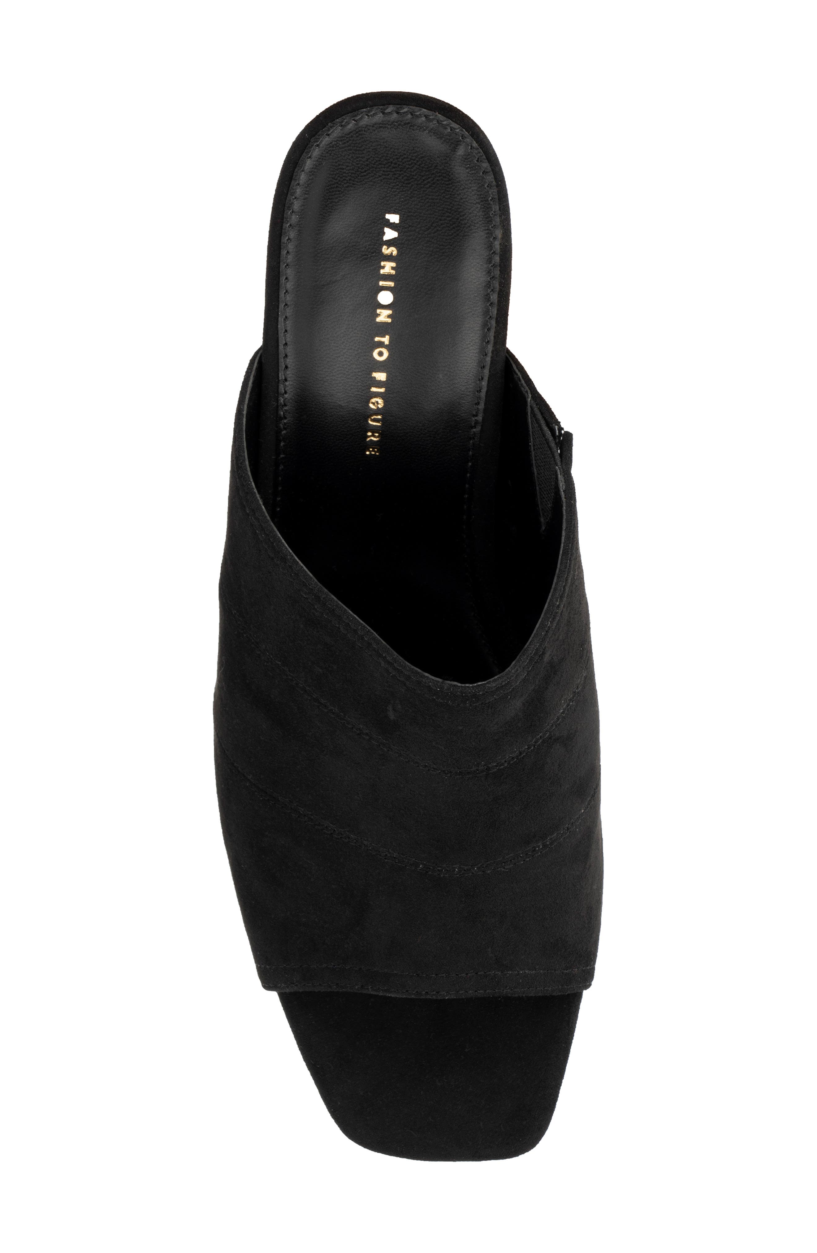 Fashion to Figure Cheyenne Block Heel Mule - Wide Width, Alternate, color, 