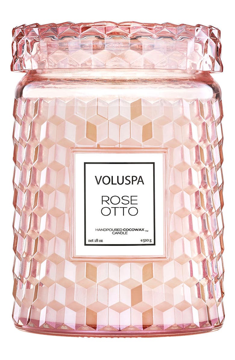Voluspa Rose Otto Large Jar Candle, Main, color, 