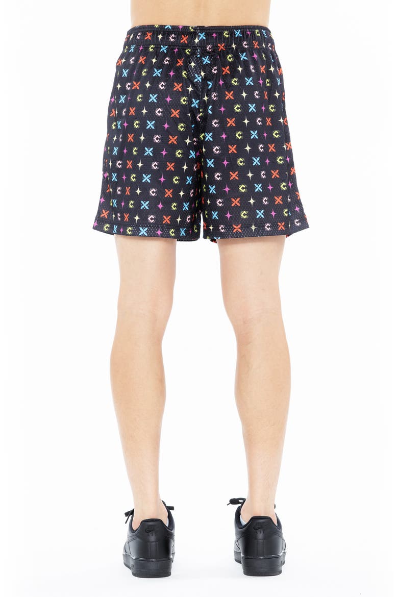Logo Mesh Shorts, Alternate, color, REPEAT PATTERN BLACK
