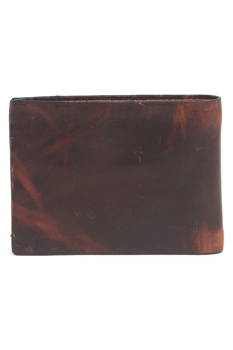 Slim Leather Bifold Wallet, Alternate, color, COGNAC