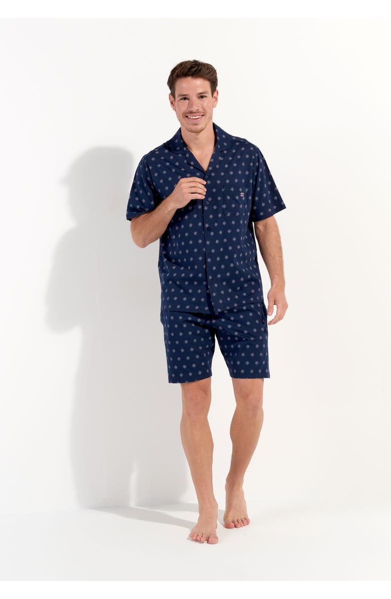 HOM Indio Short Sleepwear, Alternate, color, Navy Print