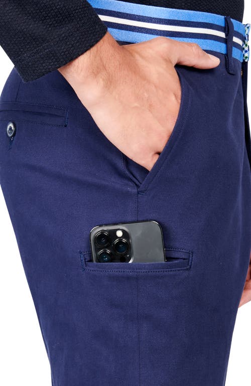 Construct Solid Pants In Navy