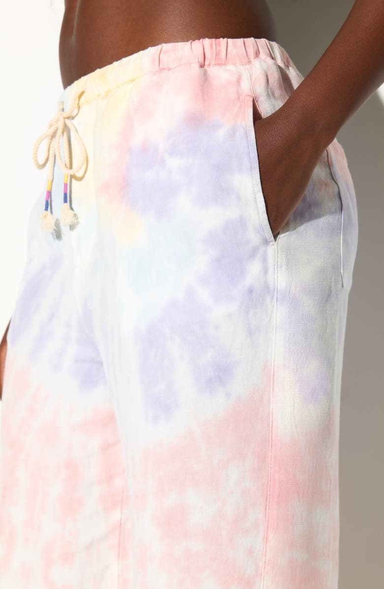 Spiritual Gangster Toluca Linen Blend Pants, Alternate, color, Wisteria M