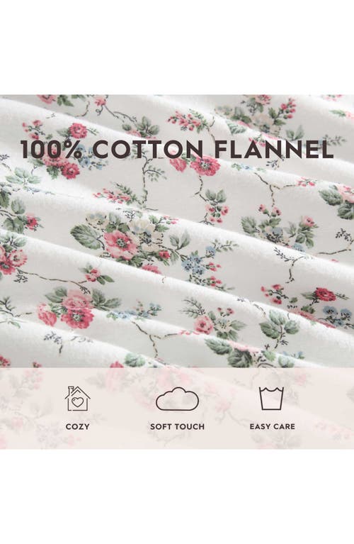 Laura Ashley Le Fleur Cotton Flannel Sheet Set In Multi