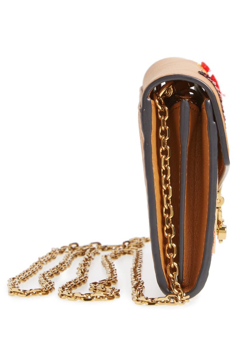 MCM Patricia Love Patch Wallet on a Chain, Alternate, color,