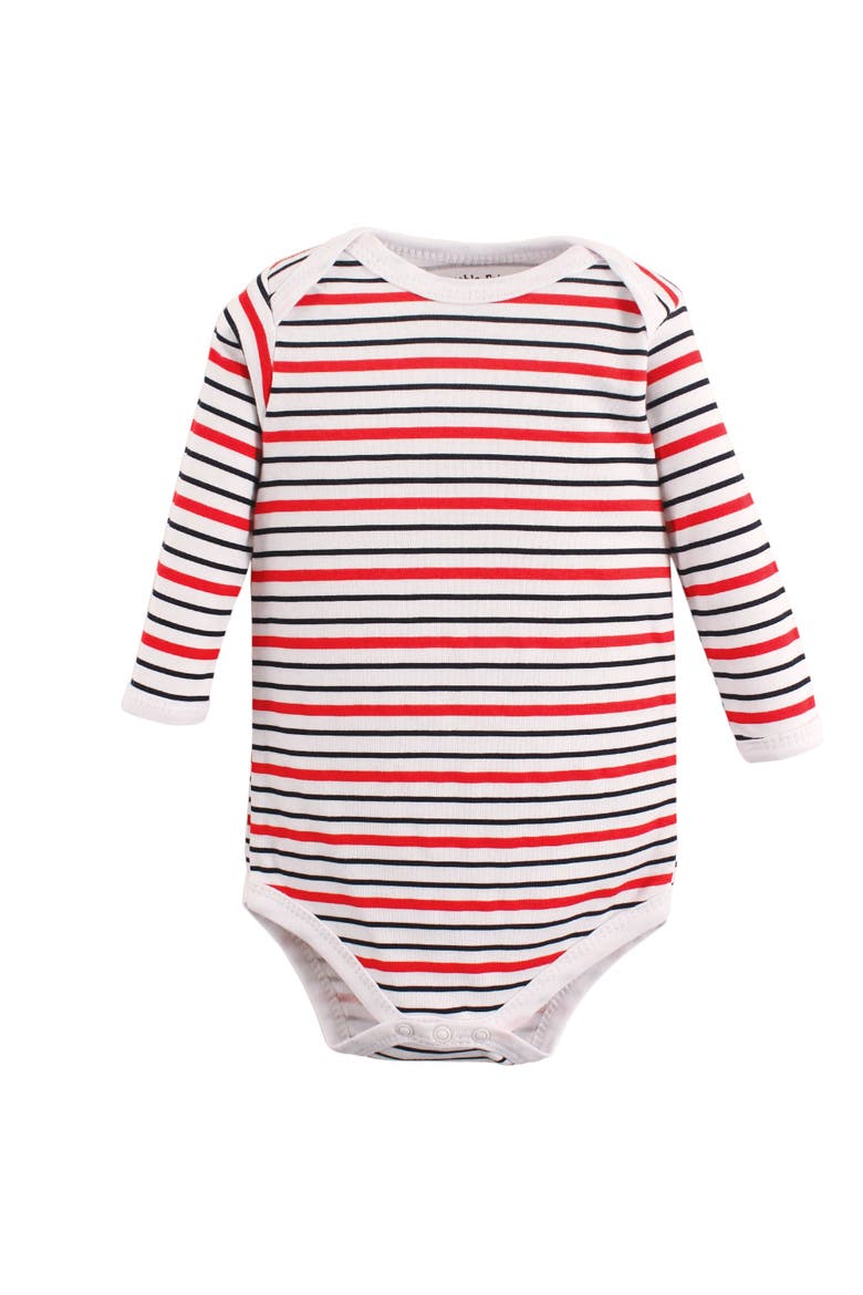 Cotton Long-Sleeve Bodysuits, Alternate, color, Speedy