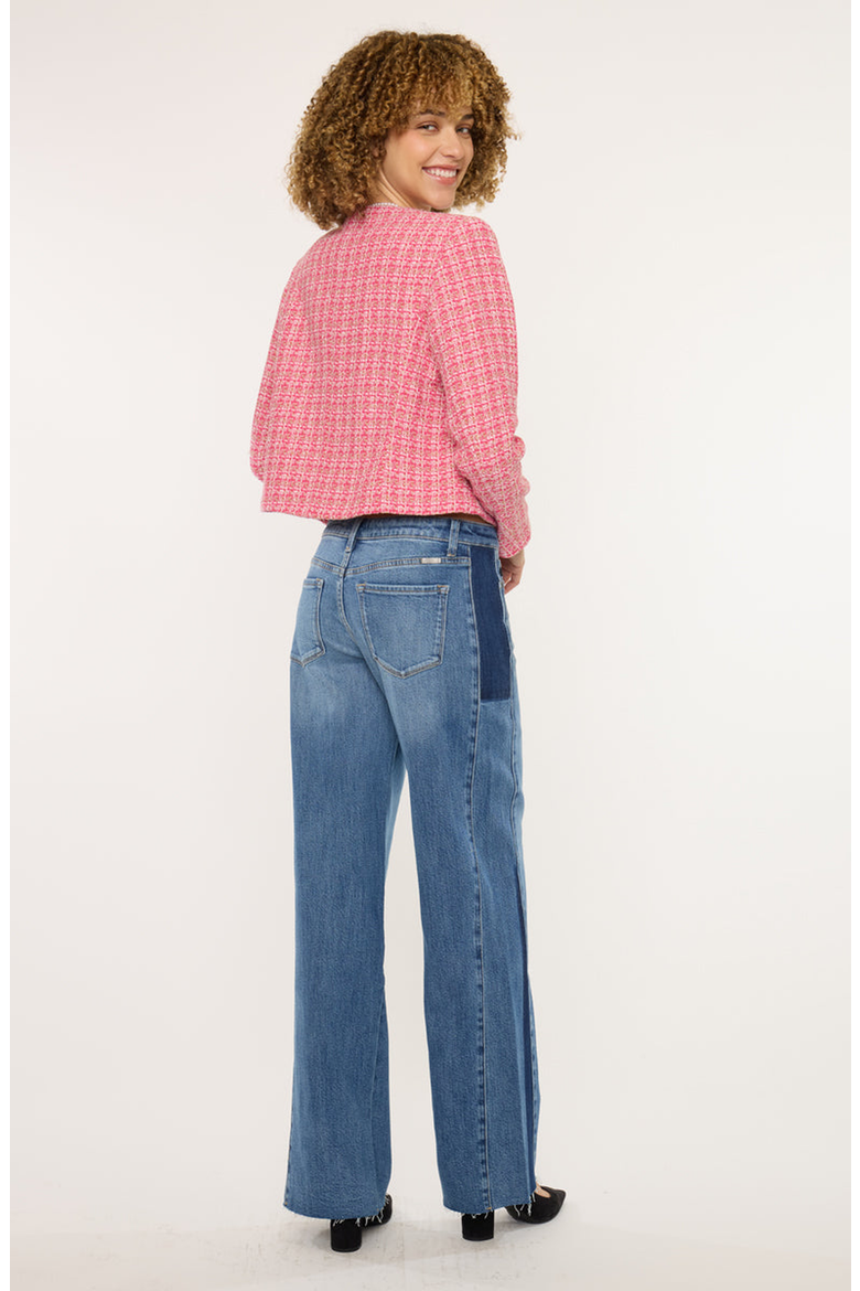 Marianne Mid Rise Wide Leg Jeans, Alternate, color, Medium Dark