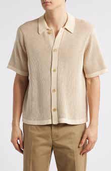 Corridor Plated Short Sleeve Cotton Cardigan