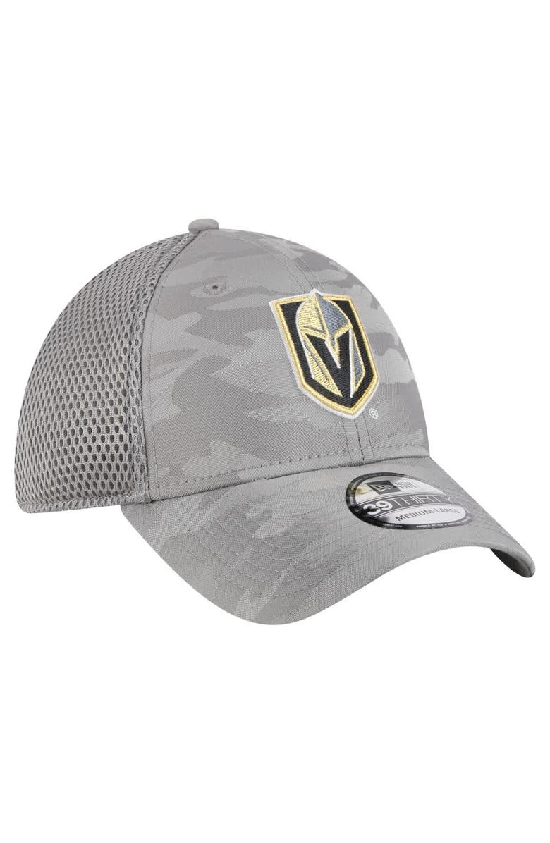 New Era Men's New Era  Gray Vegas Golden Knights Active Subtle Camo 39THIRTY Flex Hat, Alternate, color, 