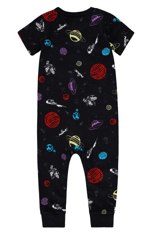 Nike Space Swoosh Short Sleeve Romper In Multi