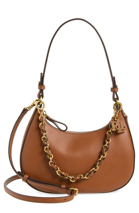 Marcy Leather Zip Shoulder Bag