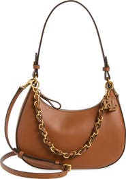Lauren Ralph Lauren Marcy Leather Zip Shoulder Bag