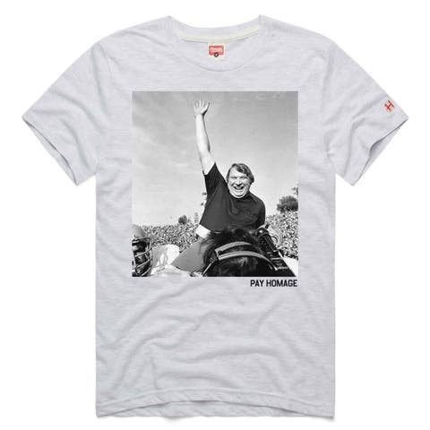 Unisex Homage John Madden Ash Oakland Raiders Tri-Blend T-Shirt