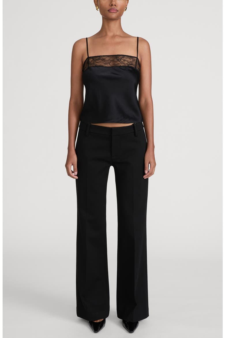 The Pixie Low Rise Trousers, Alternate, color, BLACK