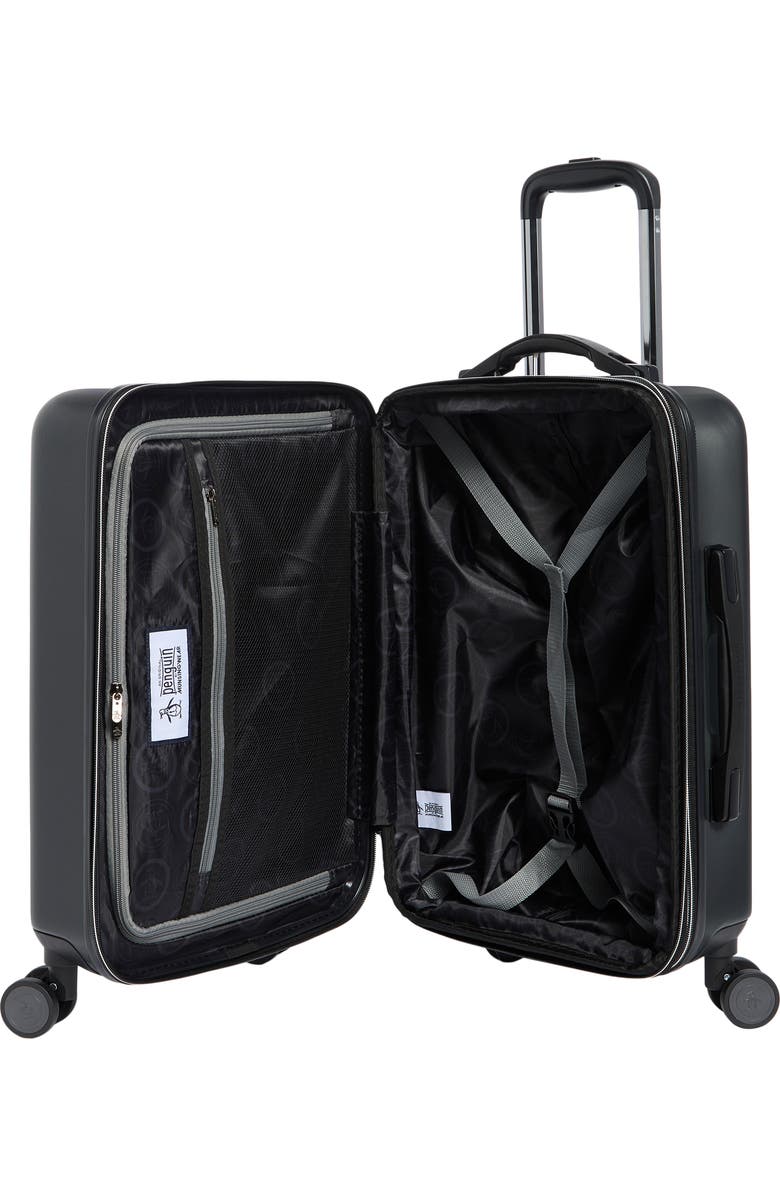 Original Penguin Finnes 21-Inch Carry-On Hardside Luggage, Alternate, color, Black
